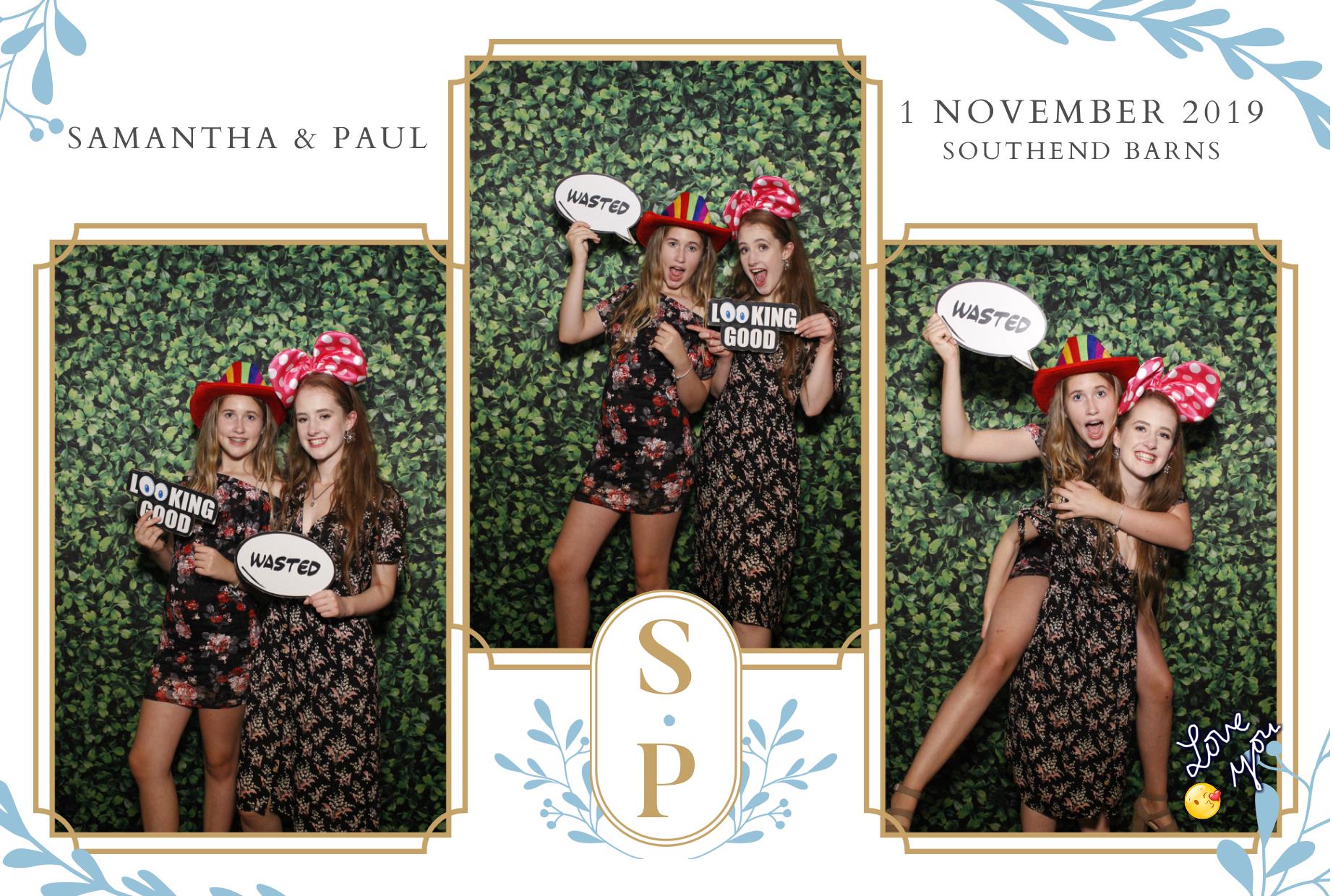Paul and Samantha's Wedding | View more photos from the event at gallery.myphotoboothexperience.co.uk/u/MyPhotoBoothExperienceLtd/Paul-and-Samanthas-Wedding